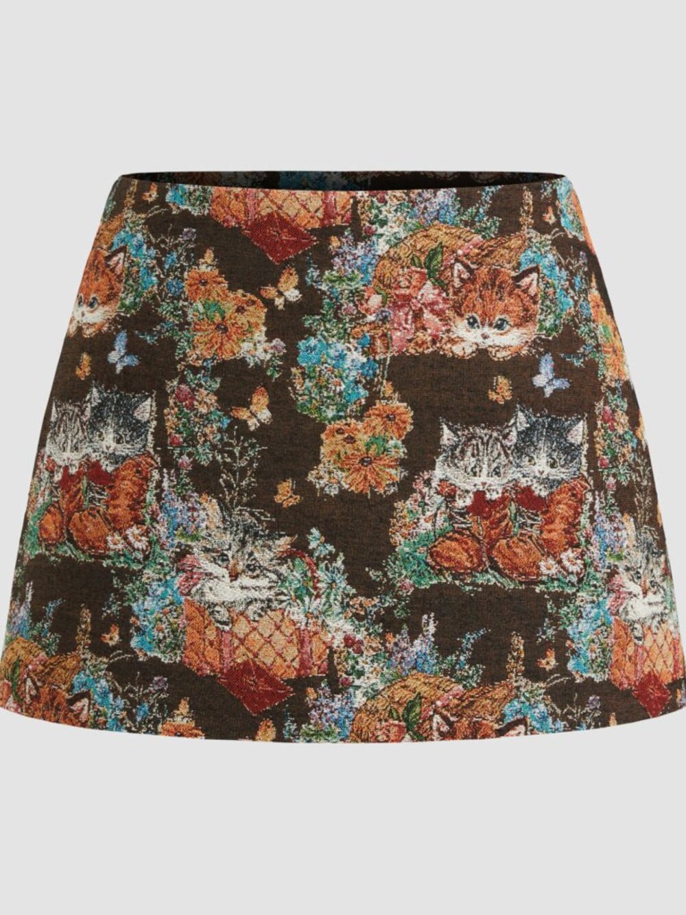 Cider Kitten Floral Tapestry Skirt w Under Shorts Grandma Cottagecore Sz 4XL NW
